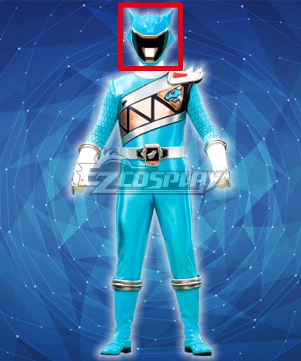 Power Rangers Dino Charge Aqua Ranger Helmet Cosplay Accessory Prop