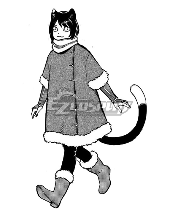 Dungeon Meshi Delicious in Dungeon Izutsumi Winter Coat Black Cosplay ...