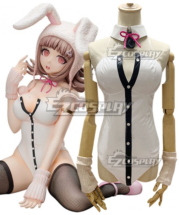 Super Danganronpa Chiaki Nanami Cosplay Costume de Bunny Girl Costume Robe Fantaisie 