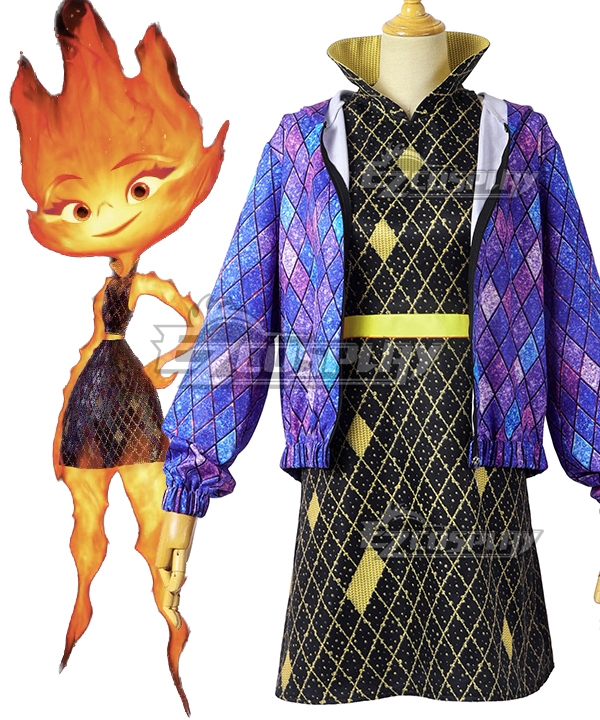 Disney Elemental Ember Lumen Cosplay Costume