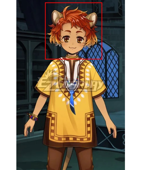 Disney Twisted Wonderland Cheka Orange Yellow Cosplay Wig