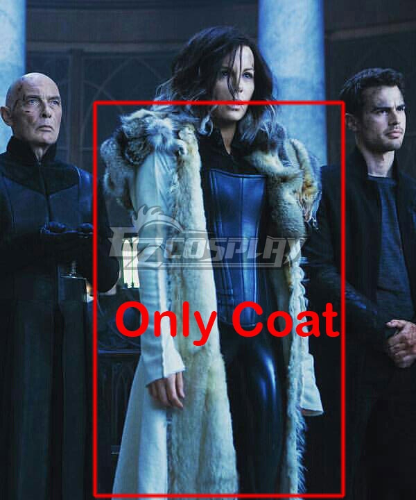 Underworld: Blood Wars Selena Fur Coat Cosplay Halloween Costume (Coat Only)
