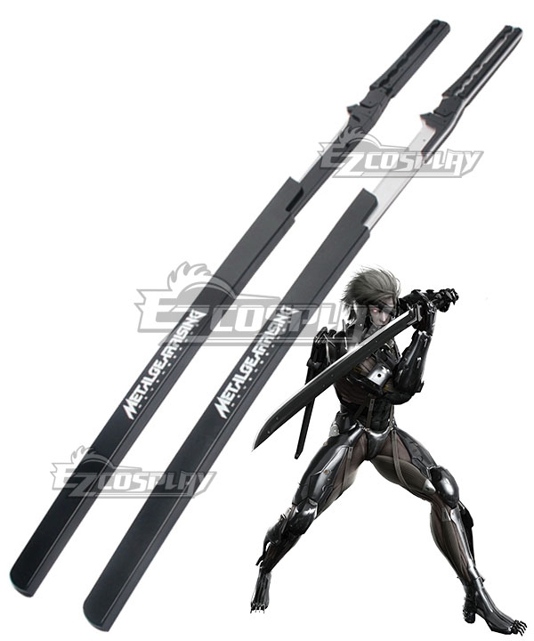 Metal Gear Rising Revengeance Raiden Sword Silver/Black Cosplay Weapon