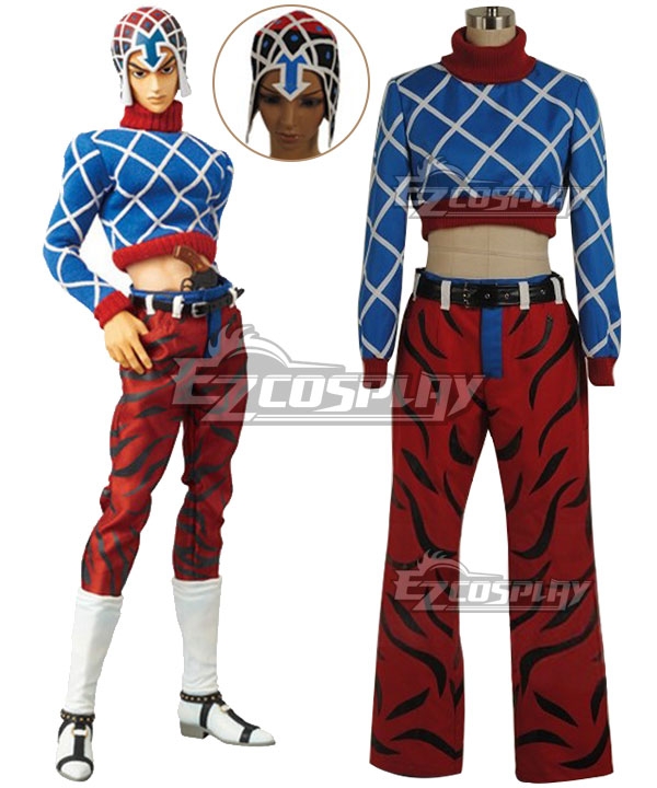 Jojo S Bizarre Adventure Guido Mista Cosplay Costume