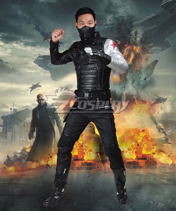Avengers 3 Infinity War Bucky Barnes Cosplay Winter Soldier Costume Halloween 