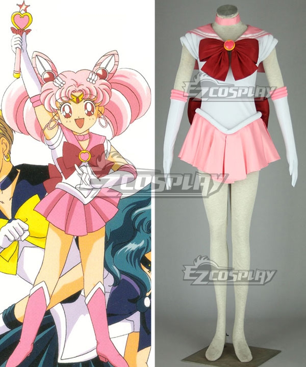 Sailor Moon Cosplay Costume Sailor Chibi Moon Tsukino Chibiusa Leaf Head Dress 