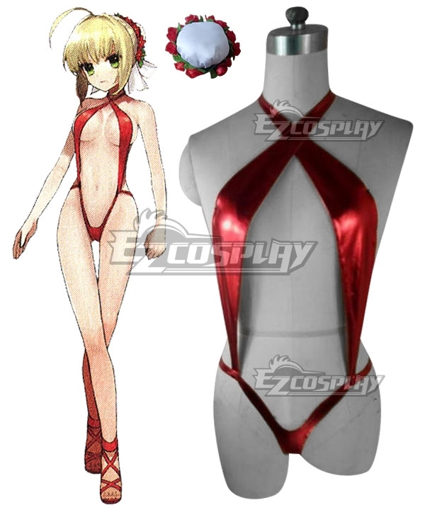 Fate/EXTELLA EXTRA Saber Nero Claudius Cosplay Costume Racing Outfit main image 1