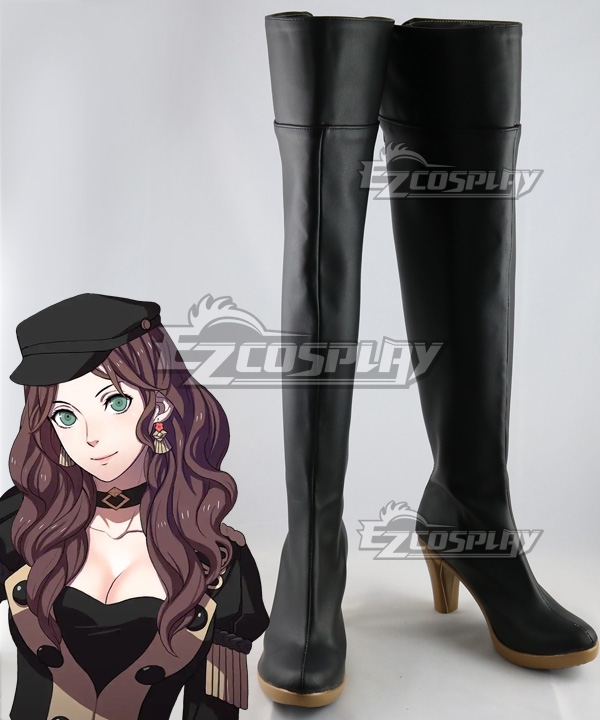 Octopath Traveler Therion Black Cosplay Shoes