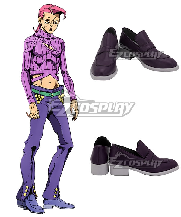 Jojo S Bizarre Adventure Golden Wind Vinegar Doppio Diavolo Deep Purple Cosplay Shoes
