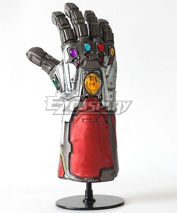 Kid Iron Man Gloves Gauntlet Endgame Tony Stark Infinity LED Cosplay - Foto 4