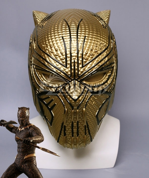 Erik Killmonger Mask Cosplay 2018 New Black Panther Mask With Wig Halloween Mask 