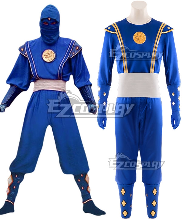 Power Rangers Blue Ninjetti Ranger Cosplay Costume