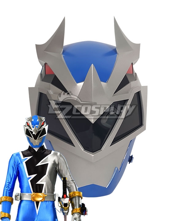Power Rangers Dino Fury Blue Ranger Helmet Cosplay Accessory Prop
