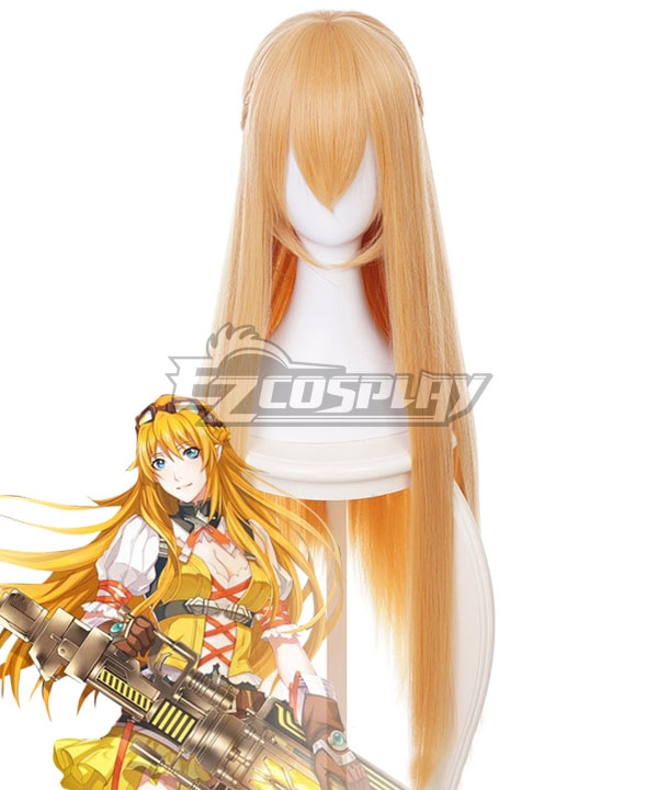 The King's Avatar Quan Zhi Gao Shou Su Mucheng Dancing Rain Cleansing Mist Orange Yellow Cosplay Wig