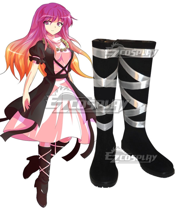 Touhou Project Byakuren Hijiri Black Shoes Cosplay Boots
