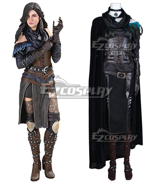 The Witcher 3 Wild Hunt Yennefer Outfit Cosplay Costume Set 