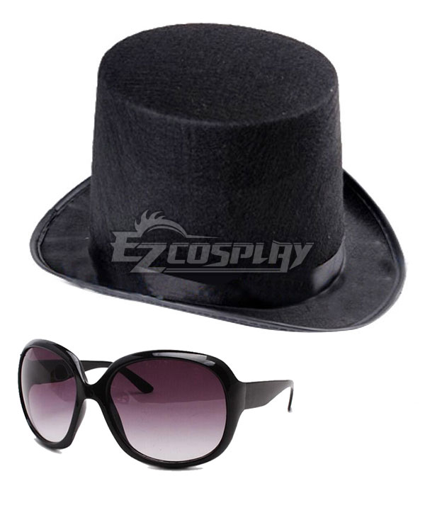Dancing Coffin Leader Hat Glasses Cosplay Accessory Prop