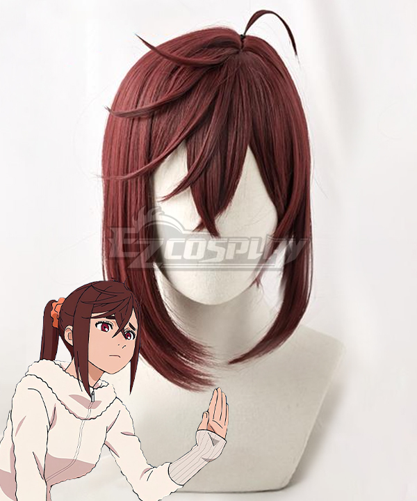 Dandadan Anime Momo Ayase Red Cosplay Wig