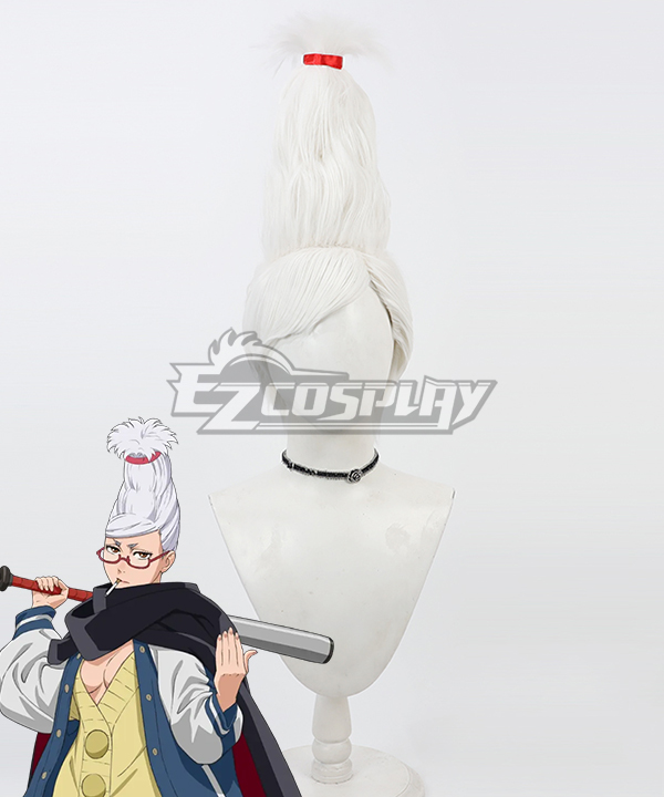 Dandadan Seiko Ayase White Cosplay Wig