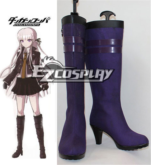 Dangan Ronpa Kyoko Kirigiri Purple Cosplay Boots