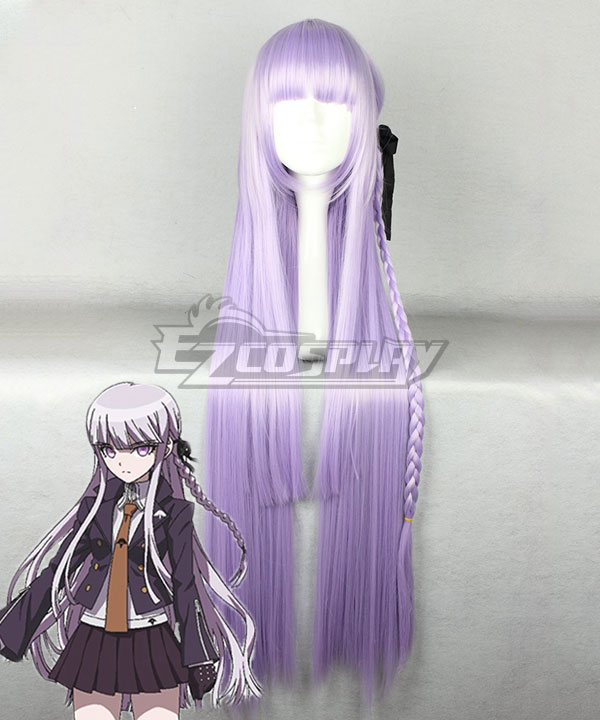 Dangan Ronpa Kirigiri Kiyouko Long Straight Purple Cosplay Wig
