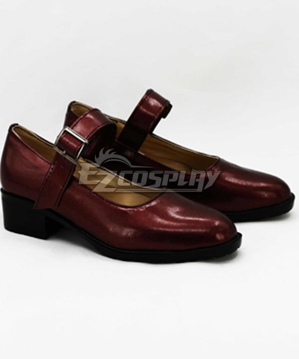 靴 sayaka Dangan Ronpa Sayaka Maizono Red Wine Cosplay Shoes
