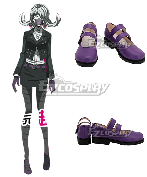 Danganronpa 3 Dangan Ronpa The End of Hope's Peak High School Future Arc Seiko Kimura Purple Cosplay Shoes