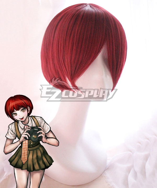 Danganronpa Mahiru Koizumi Red Cosplay Wig