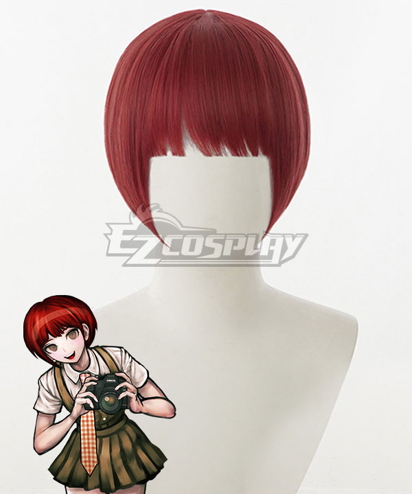 Danganronpa Mahiru Koizumi Red Cosplay Wig