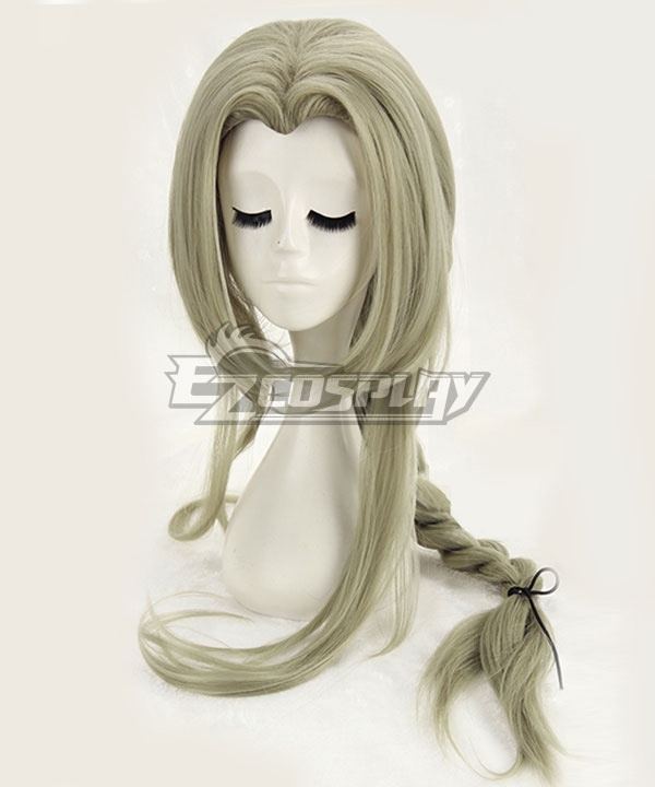 Dark Souls III Fire Keeper Firekeeper Grey Green Cosplay Wig