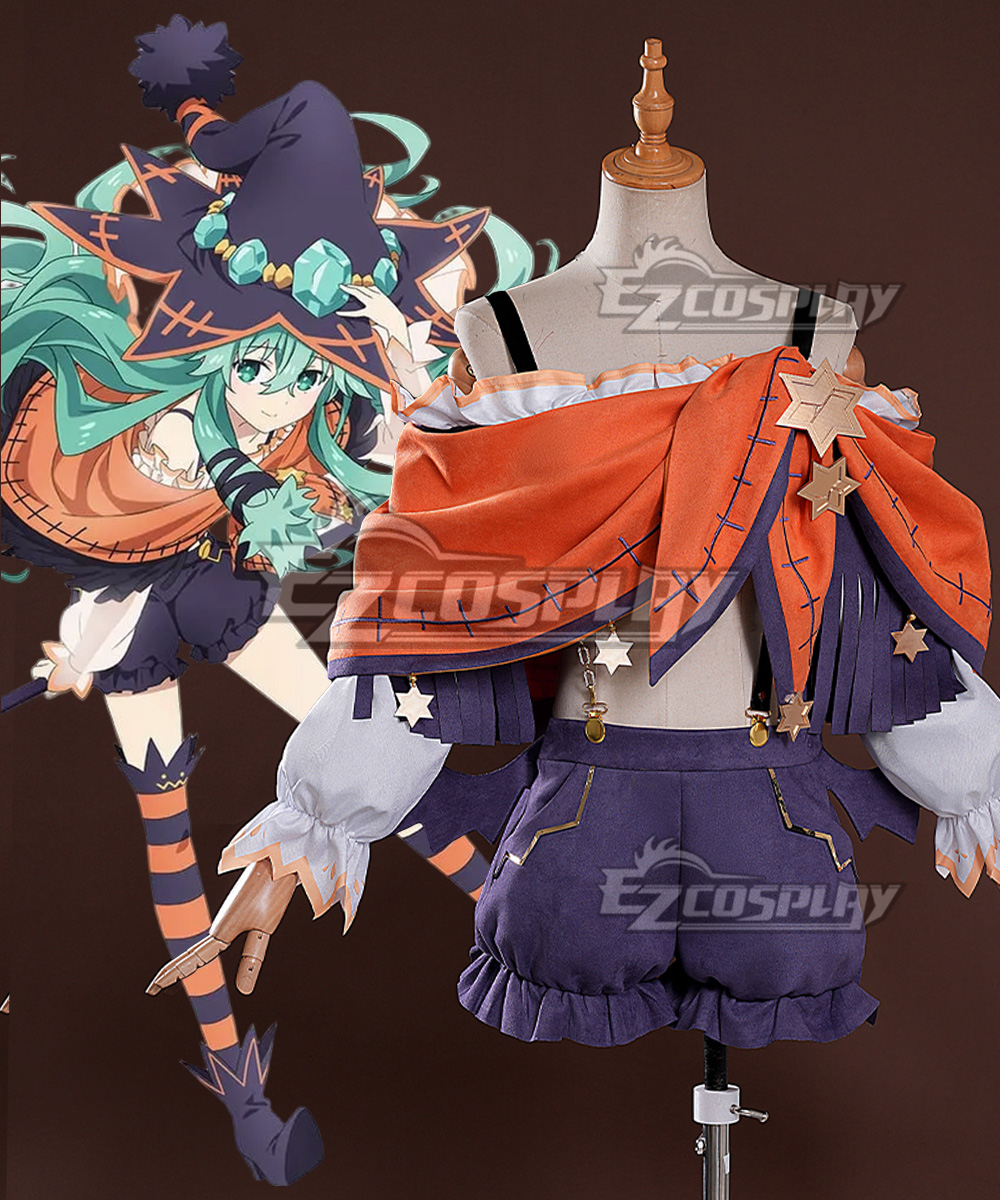 Date A Live Natsumi Kyouno Orange Purple Cosplay Costume