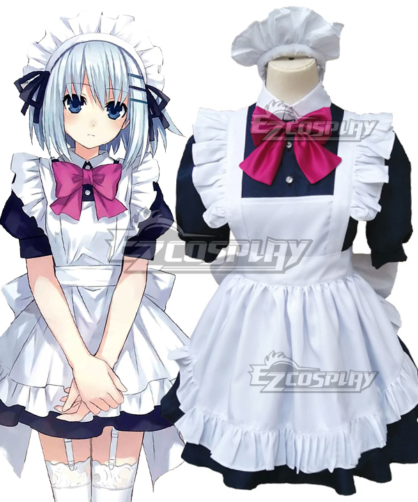 Date A Live Tobiichi Origami Maid Cosplay Costume