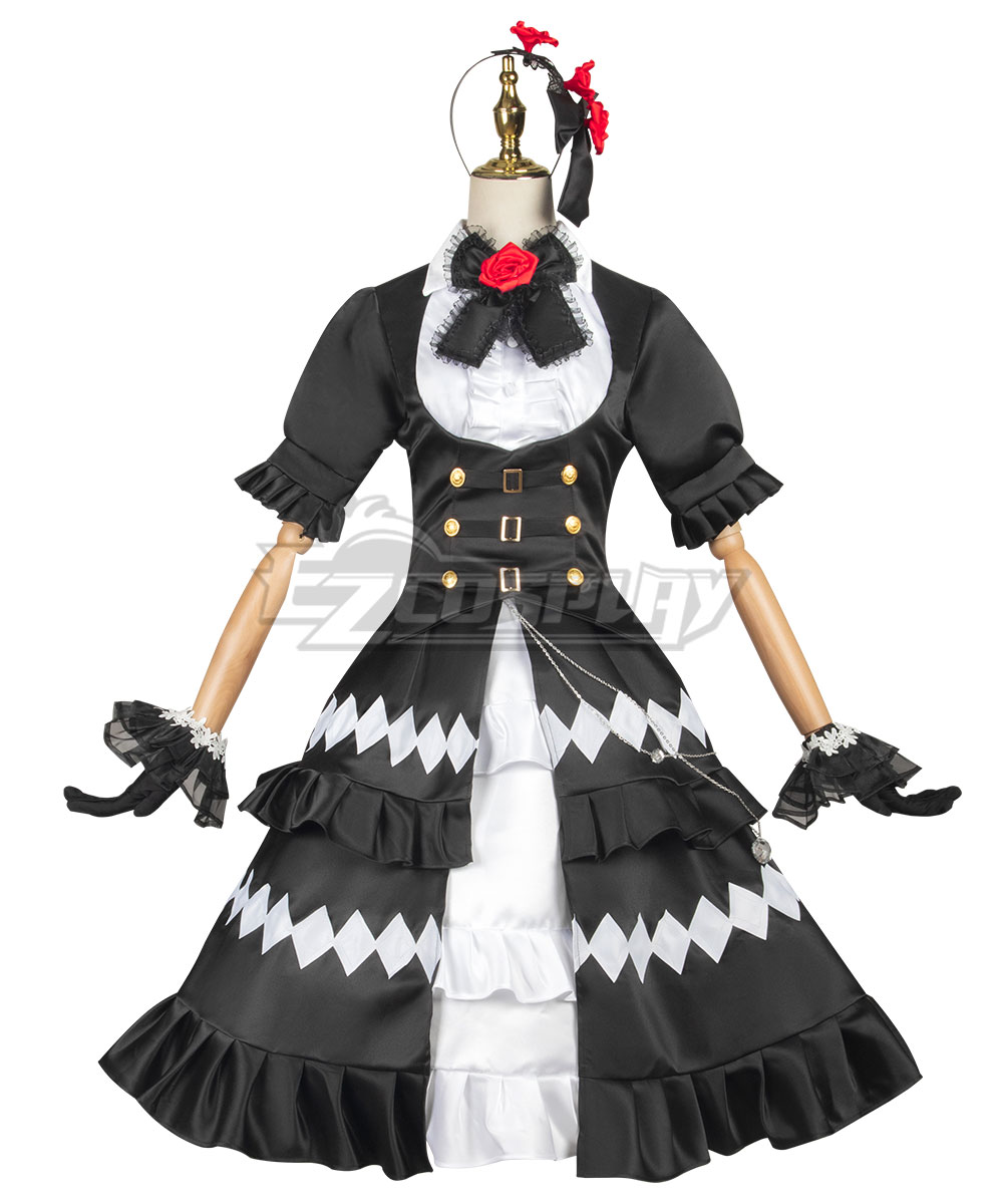 コスプレ衣装 KURUMI デート・ア・ライブ 時崎狂三 黒猫 フィギュア服 コスプレ衣装