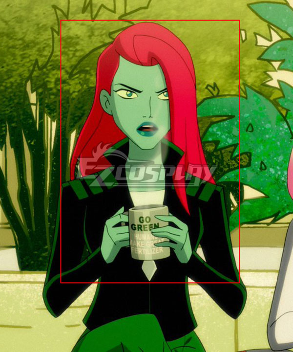 DC 2019 Anime Harley Quinn Poison Ivy Red Cosplay Wig