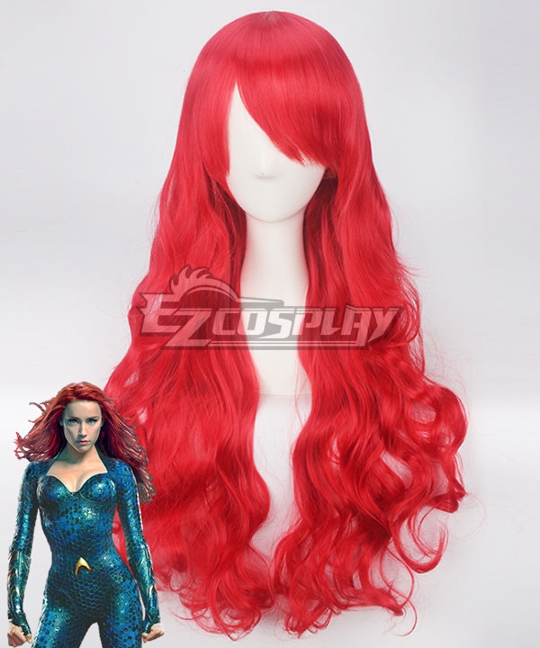 DC Aquaman 2018 Movie Mera Red Cosplay Wig
