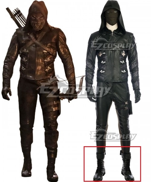

DC Arrow Season 5 Green Arrow Prometheus Black Shoes Cosplay Boots