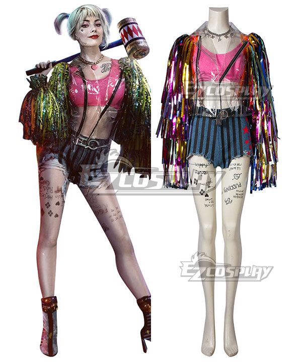 

DC Birds of Prey Harley Quinn Cosplay Costume B Edition