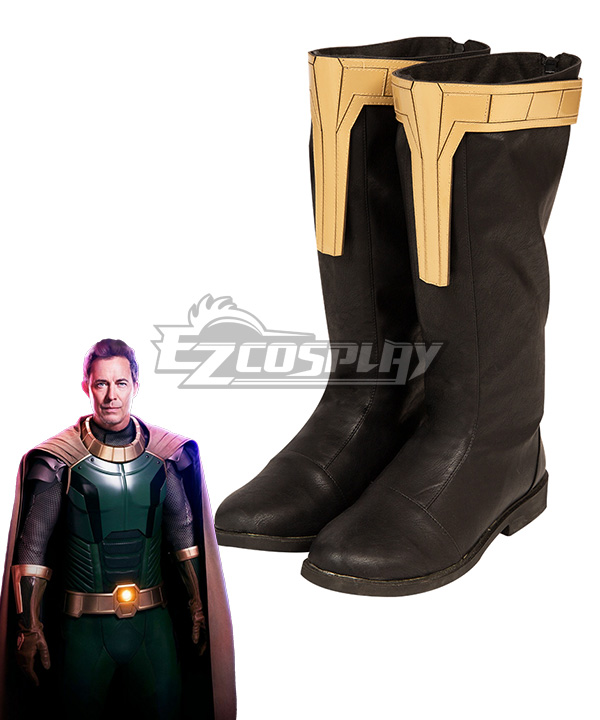 

DC Crisis on Infinite Earths Kell Mossa Pariah Brown Shoes Cosplay Boots