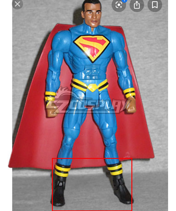 

DC Earth 23 Kalel Superman Black Shoes Cosplay Boots