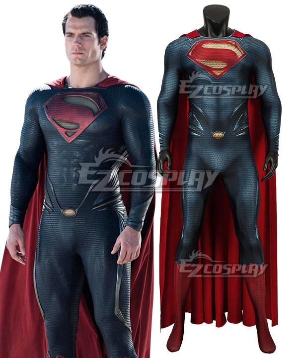 

DC Superman Man of Steel Kal-El Clark Kent Cosplay Costume