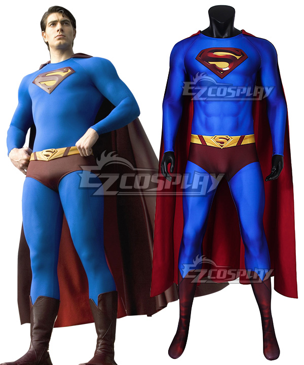 

DC Superman Returns Superman Clark Kent Jumpsuit Cosplay Costume