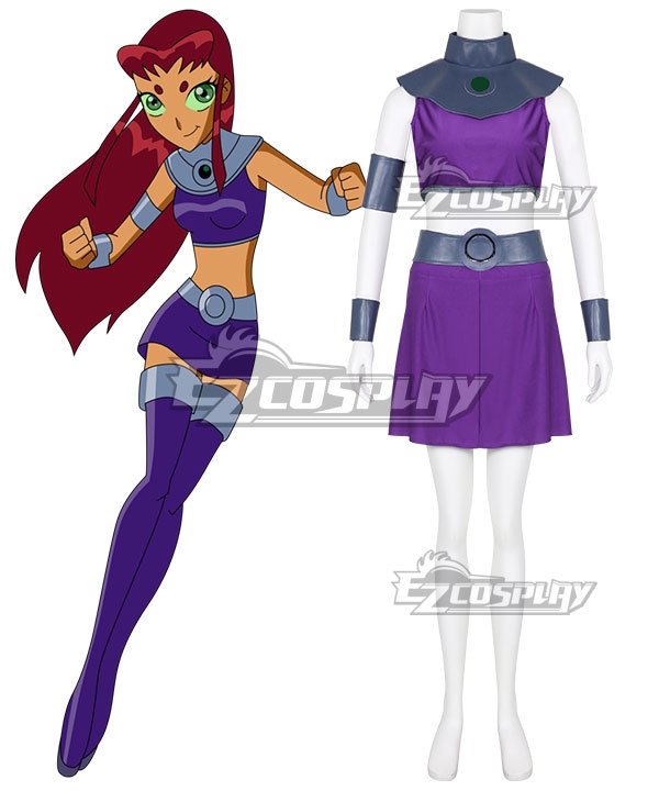 DC Teen Titans Starfire Cosplay Costume
