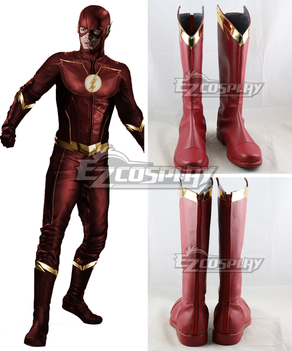 

DC The Flash Season 4 Barry Allen Red Shoes Cosplay Boots