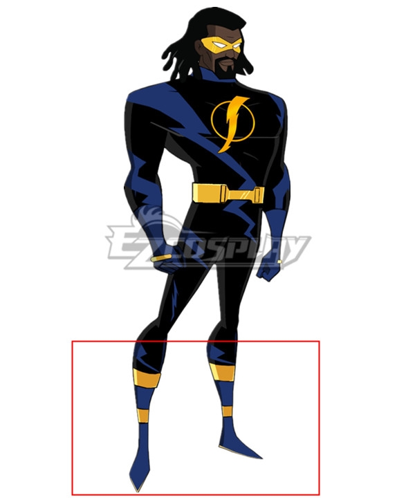 

DC The New Batman Adventures Future Static Shock Blue Yellow Shoes Cosplay Boots