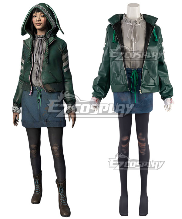 Dead by Daylight Bunny Feng Min Halloween Green Cosplay Costume