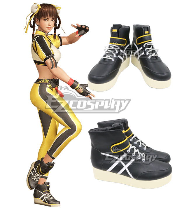 Dead or Alive 6 Leifang Black Cosplay Shoes