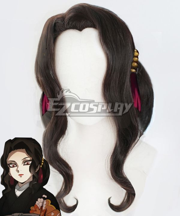 Demon Slayer: Kimetsu No Yaiba Kibutsuji Muzan Female Black Cosplay Wig