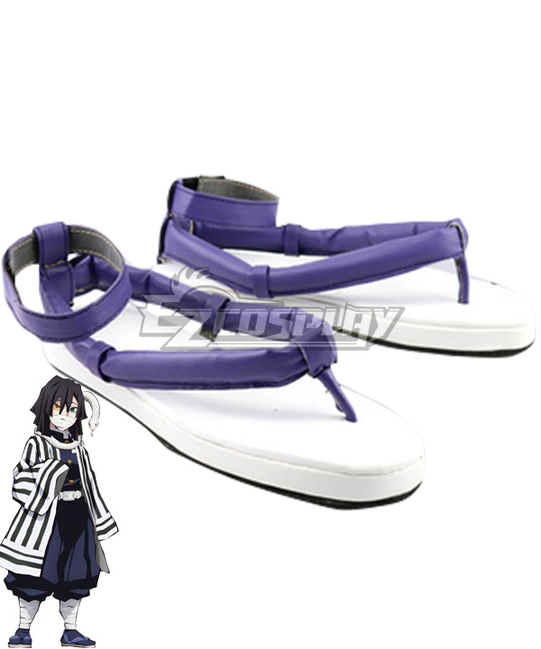 Demon Slayer: Kimetsu no Yaiba Obanai Iguro Purple Cosplay Shoes