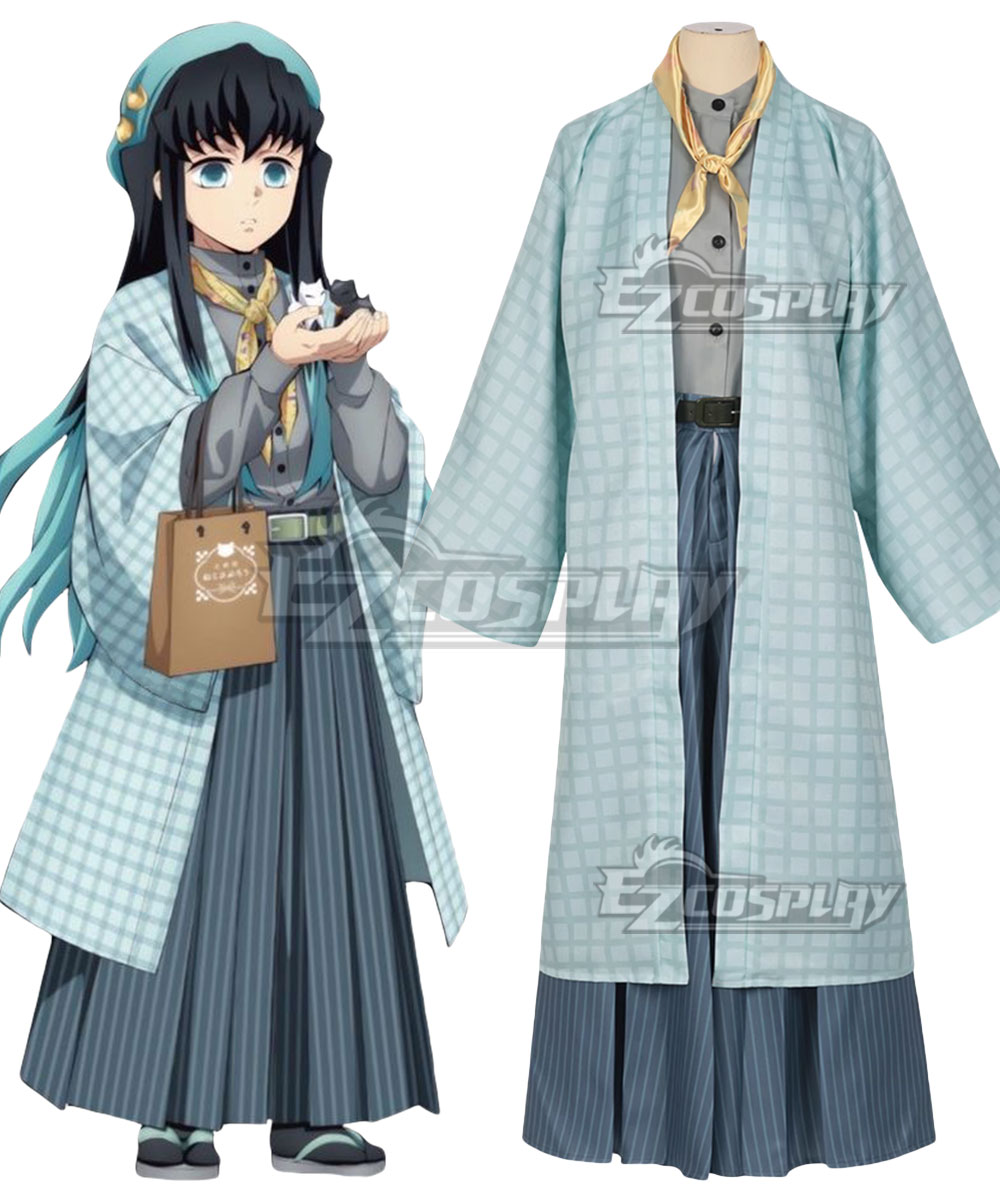 Demon Slayer: Kimetsu No Yaiba Tokitou Muichirou Kimono Cosplay Costume