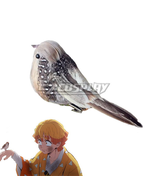 Dämonentöter: Kimetsu no Yaiba Zenitsu Agatsuma Sparrow Cosplay-Zubehör Requisite